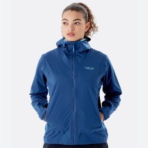 Rab Equipment Kinetic 2.0 Waterproof Jacket; Nightfall Blue; Women’s XS 💙